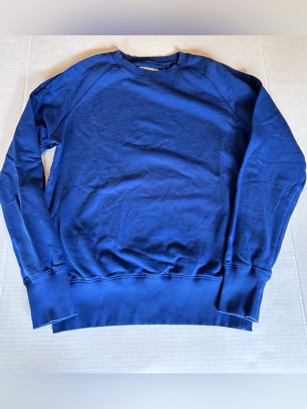 A Day’s March Sweatshirt Blue Men’s Size Medium Organic Cotton